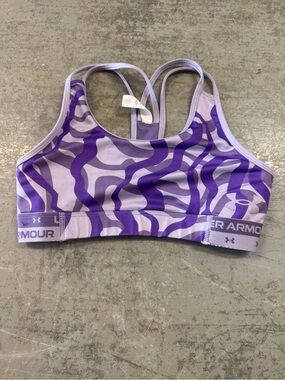 $ Clearance Sale $ Under Armour Purple Wave Print Racerback Sports Bra